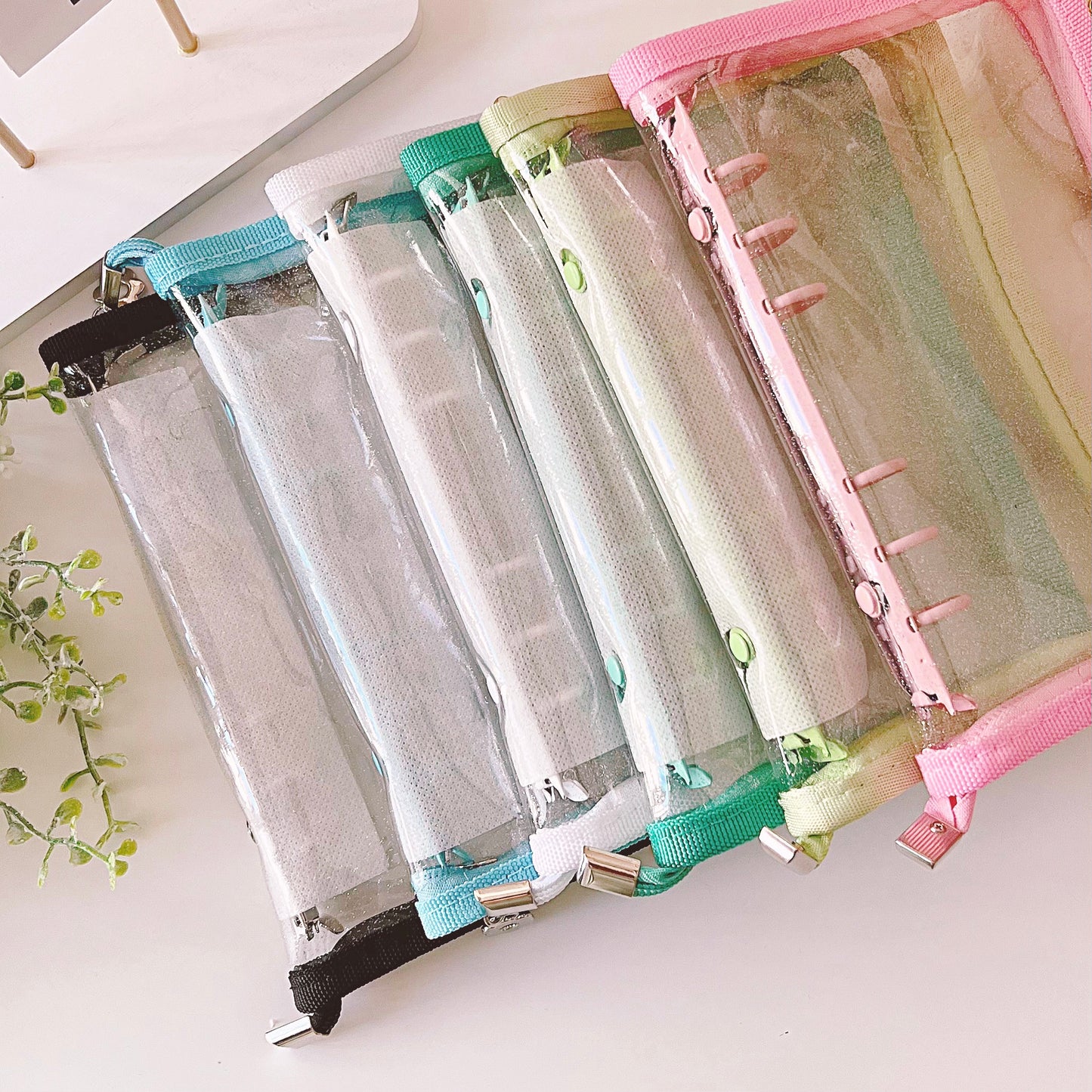 A6 CLEAR GLITTER BINDER
