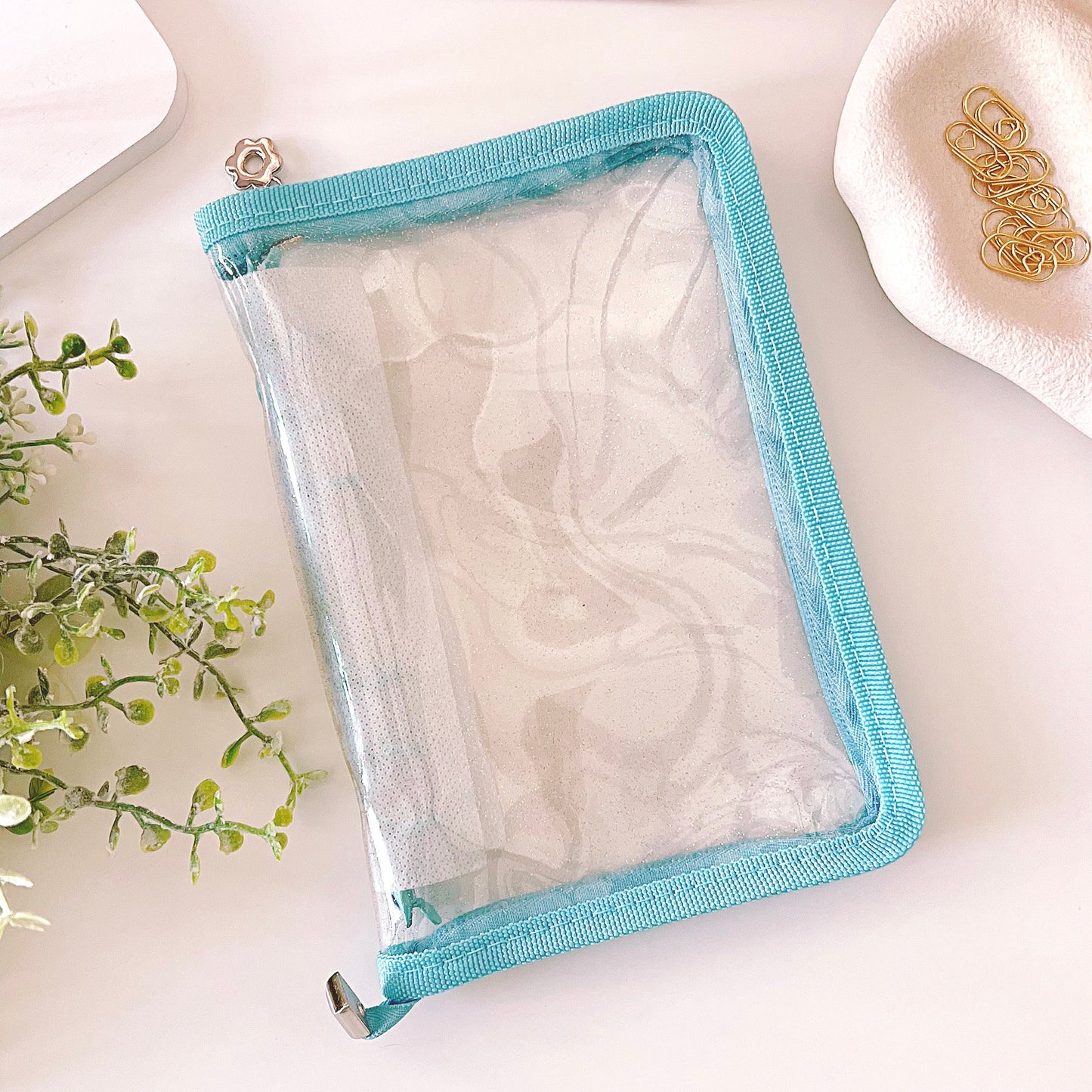 A6 CLEAR GLITTER BINDER
