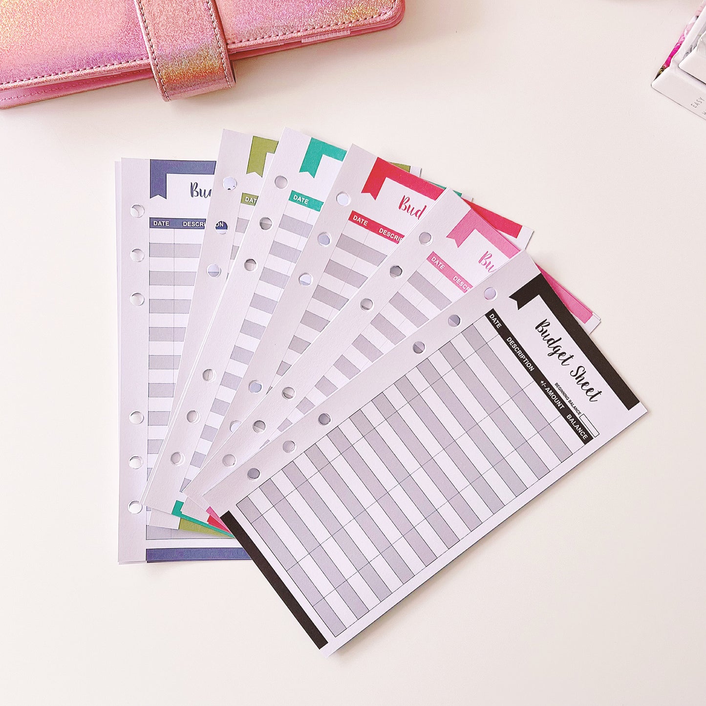 Budget Sheets
