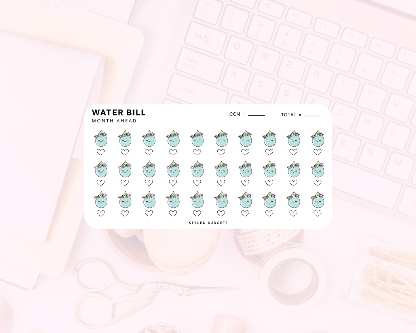 One Month Ahead - Water Bill Tracker