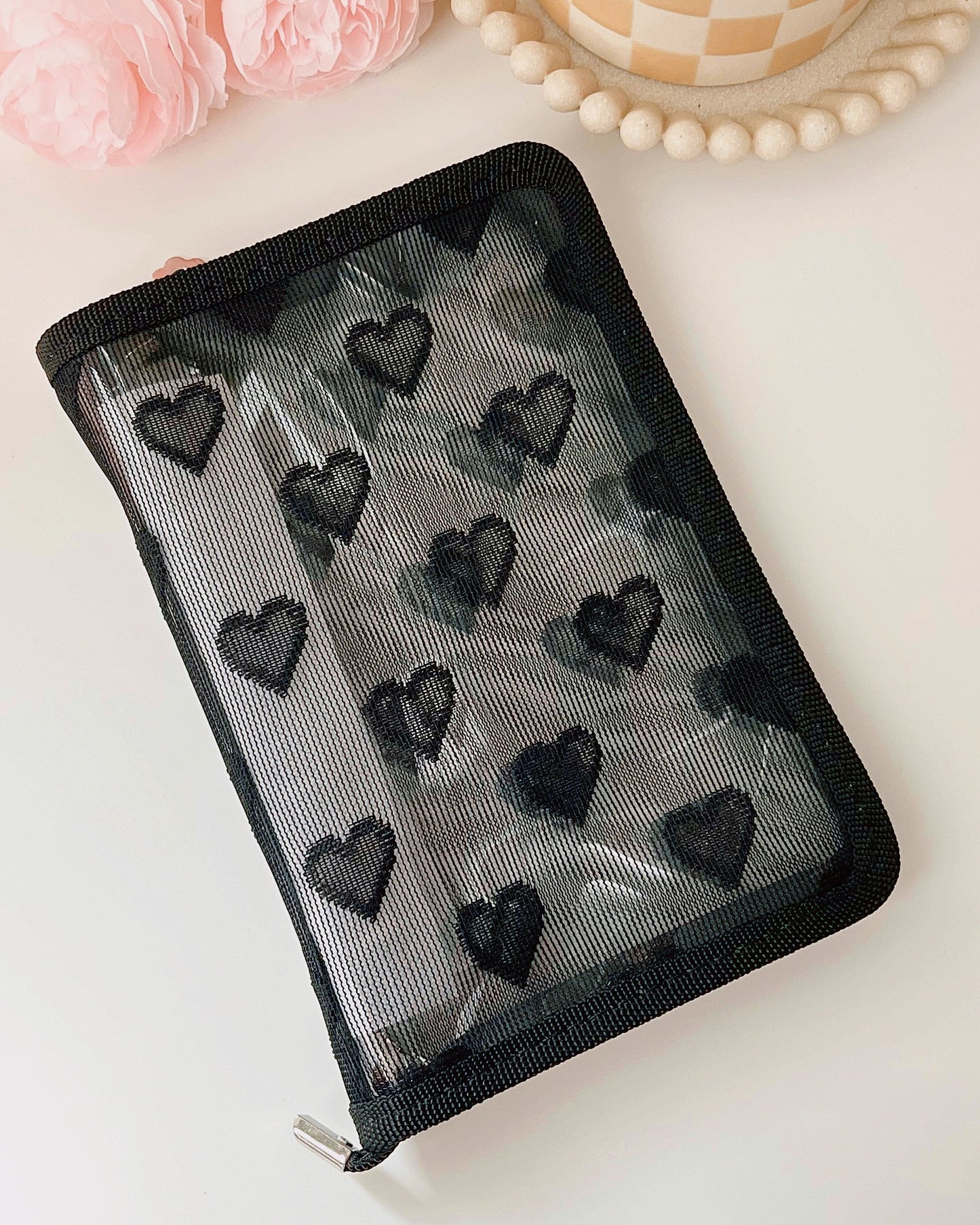 Love Heart Clear Binders