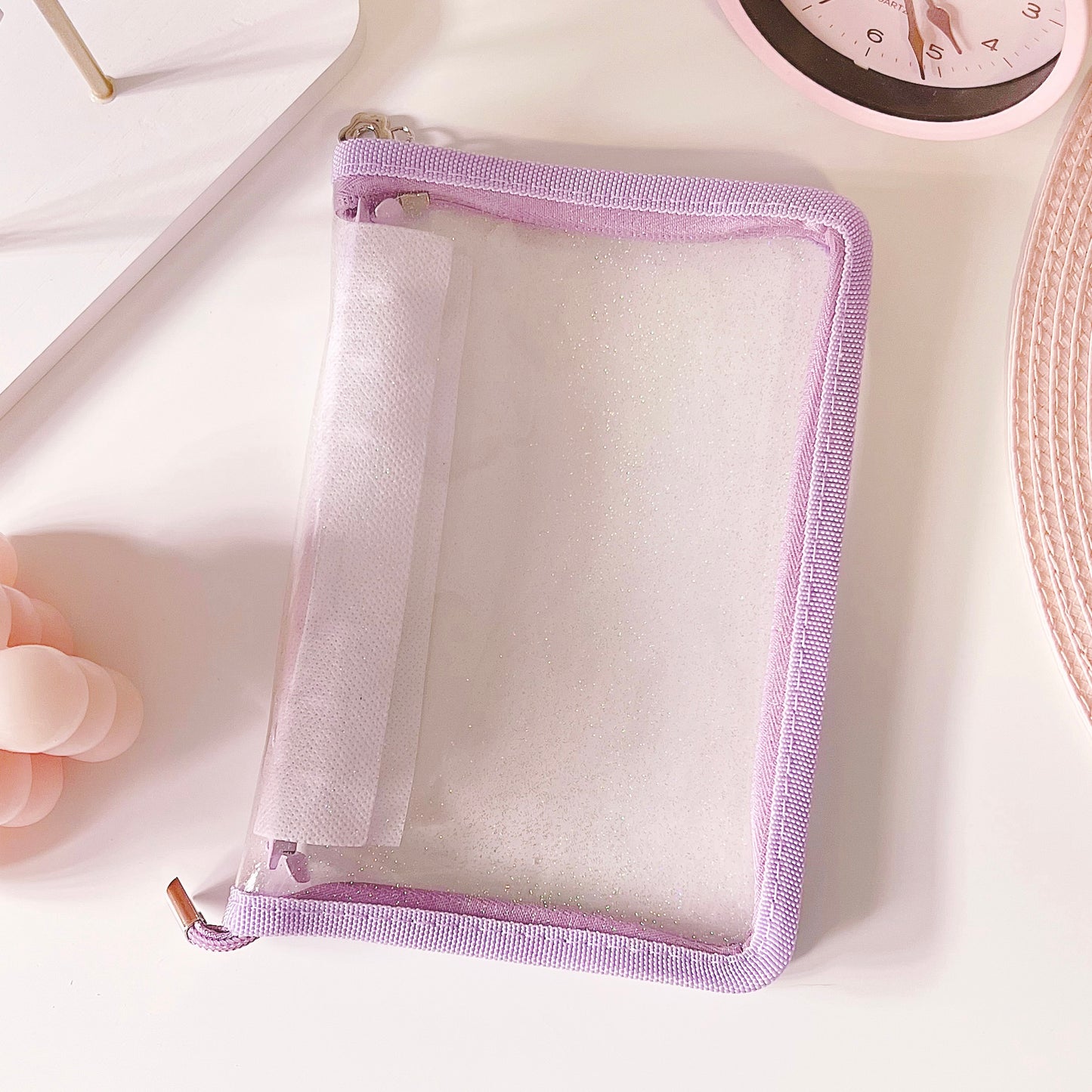A6 CLEAR GLITTER BINDER