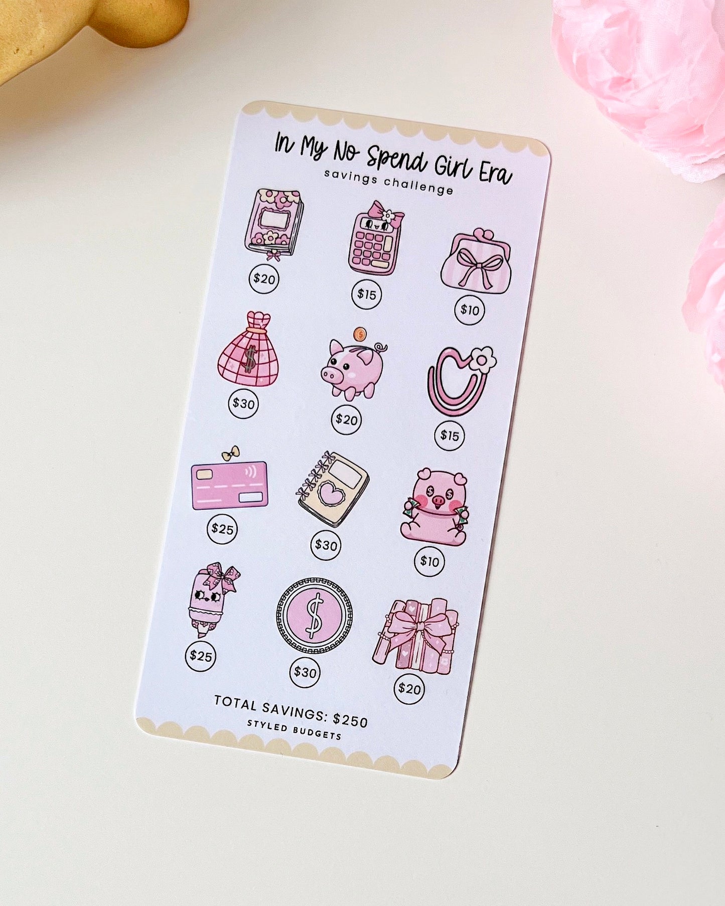 In My No Spend Girl Era Tracker