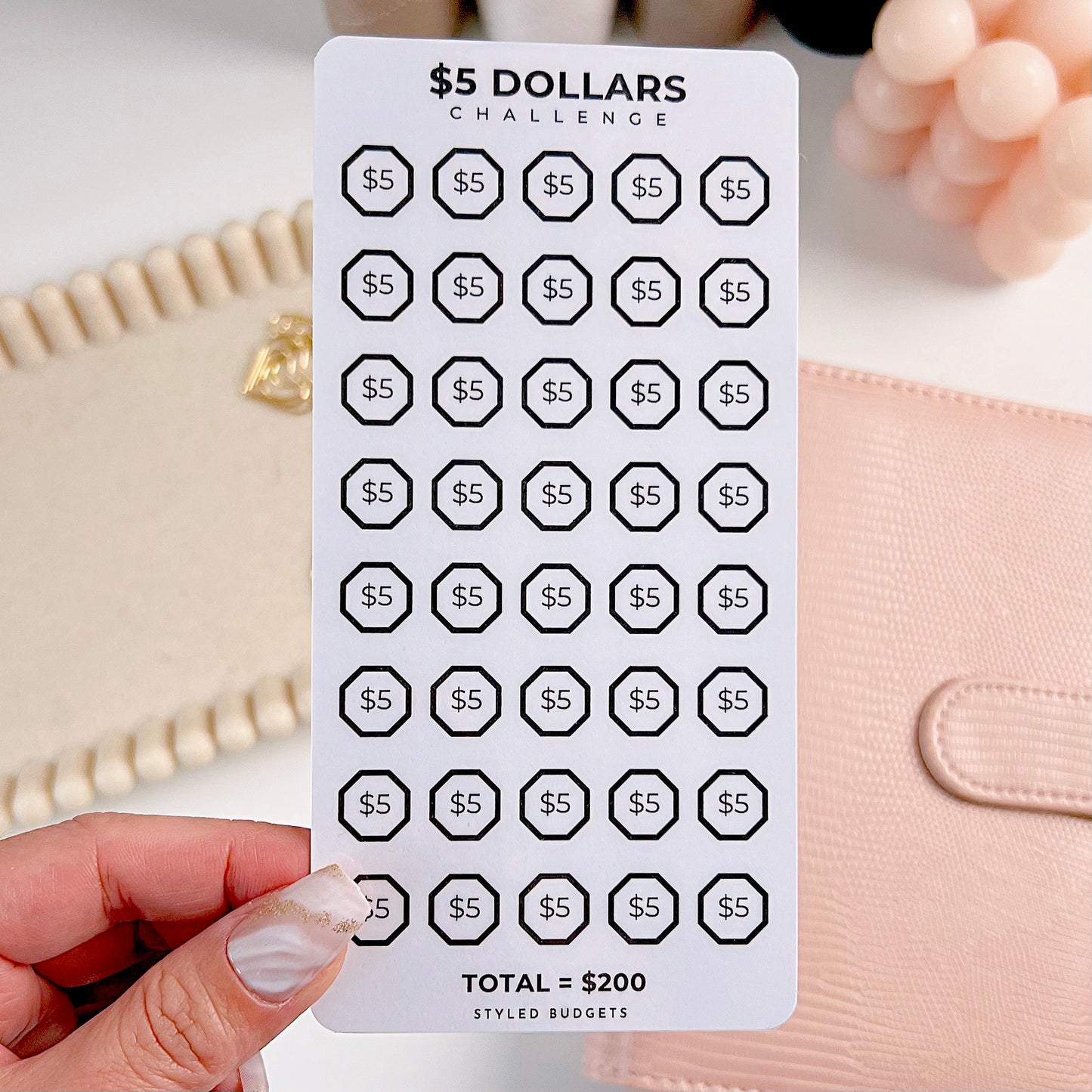 $5 Dollars Tracker