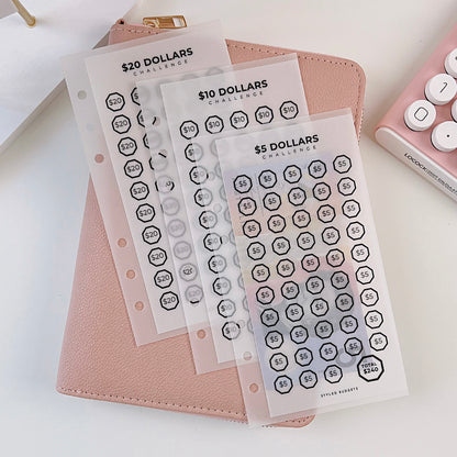 $5 $10 $20 Matte Envelope