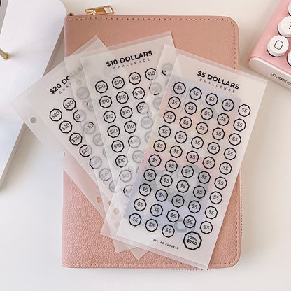 $5 $10 $20 Matte Envelope