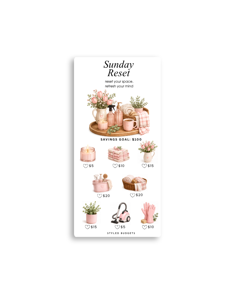 Sunday Reset Tracker