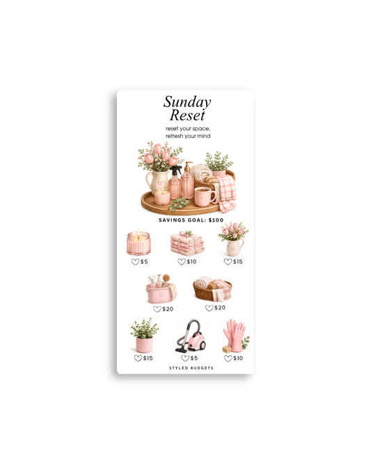 Sunday Reset Tracker