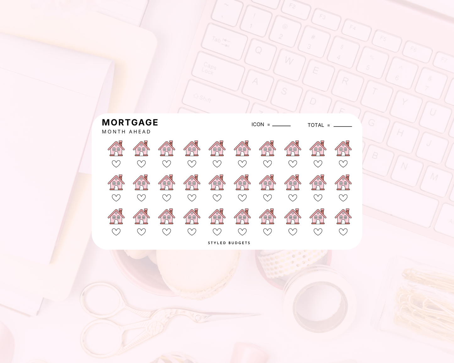 One Month Ahead - Rent or Mortgage Tracker