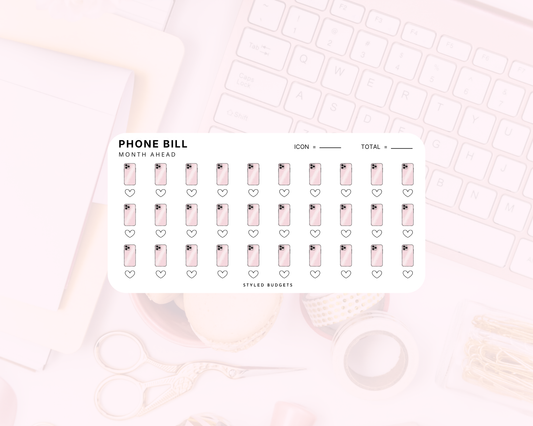 One Month Ahead - Phone Bill Tracker
