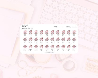 One Month Ahead - Rent or Mortgage Tracker