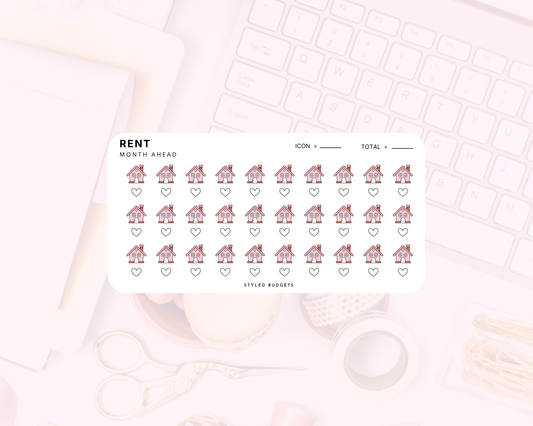One Month Ahead - Rent or Mortgage Tracker