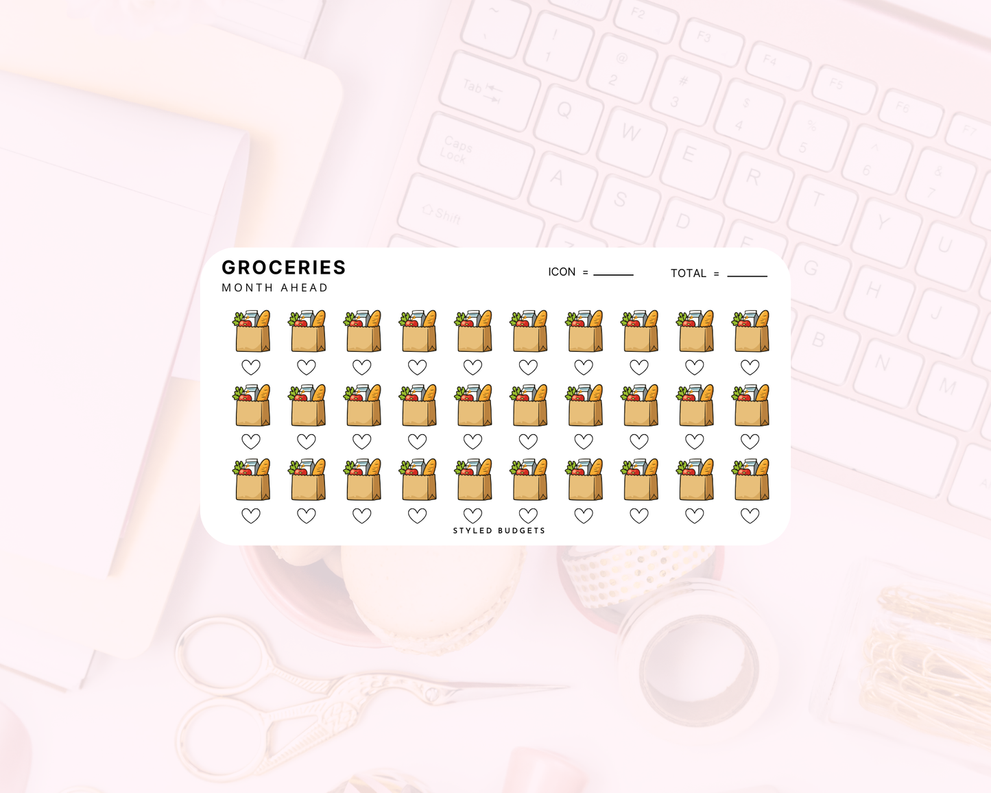 One Month Ahead - Groceries Tracker