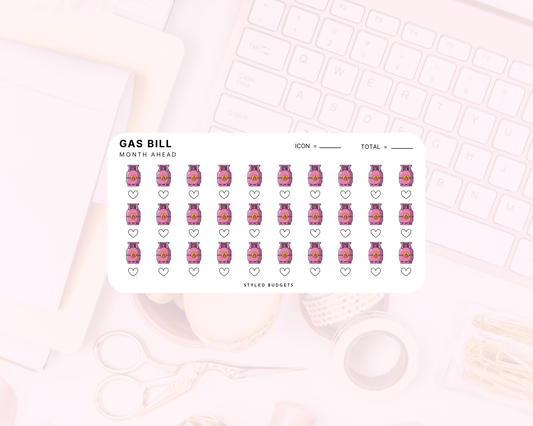 One Month Ahead - Gas Bill Tracker