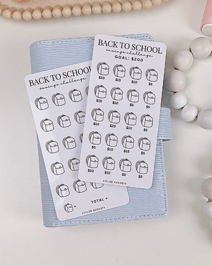 Back To Scool Savings Challenge