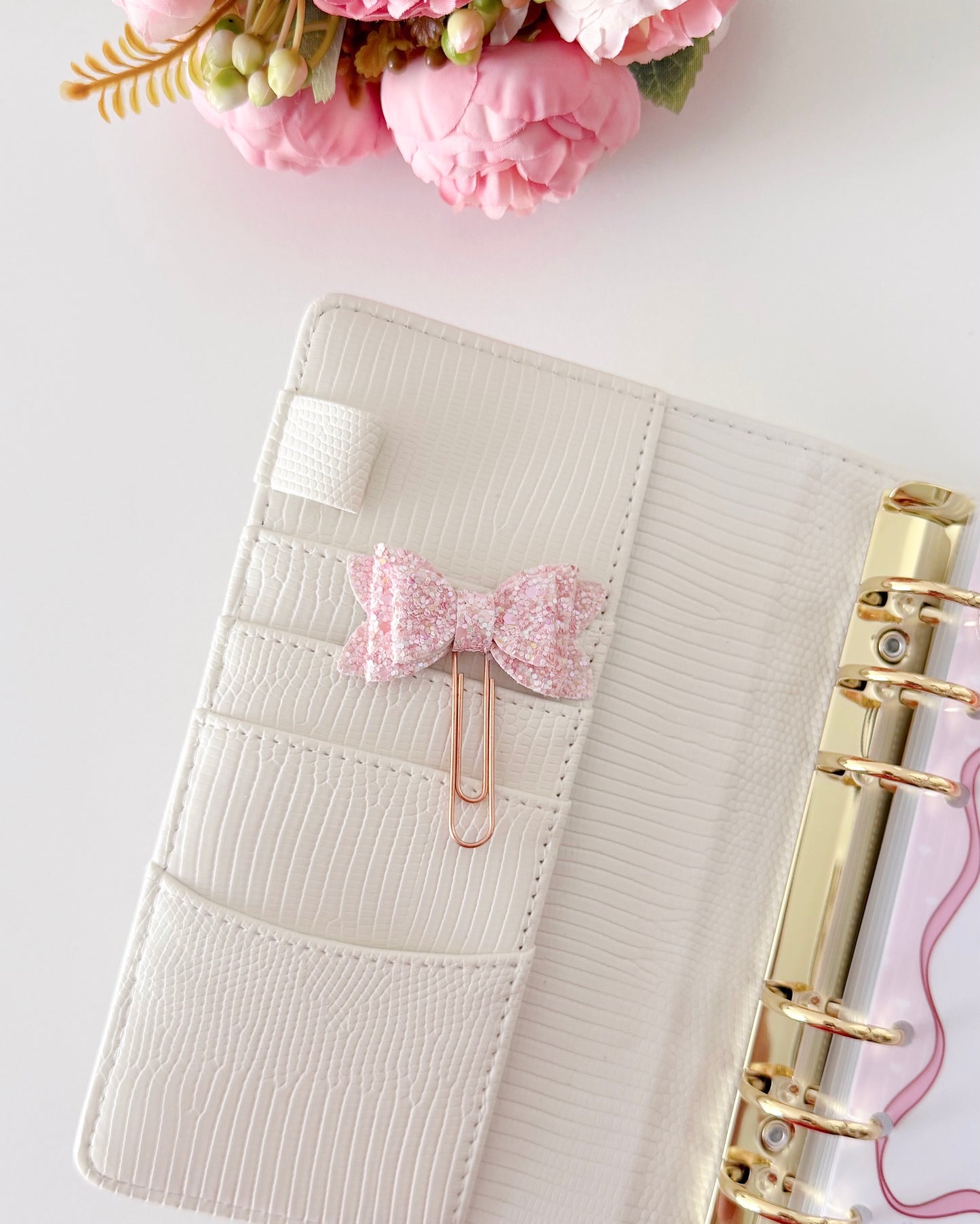 Glitter Bow Paperclip