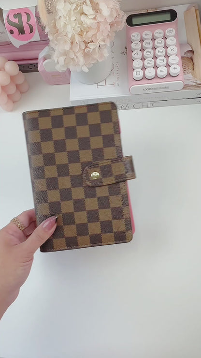 CHECKERED BUDGET BINDER