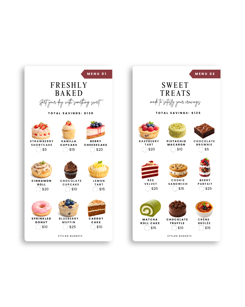 Sweet Delight Savings Challenge